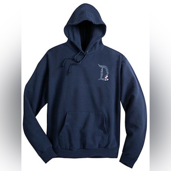 Disney Parks Hooded Sweatshirt Navy Size 2XL Cotton/Poly UNISEX